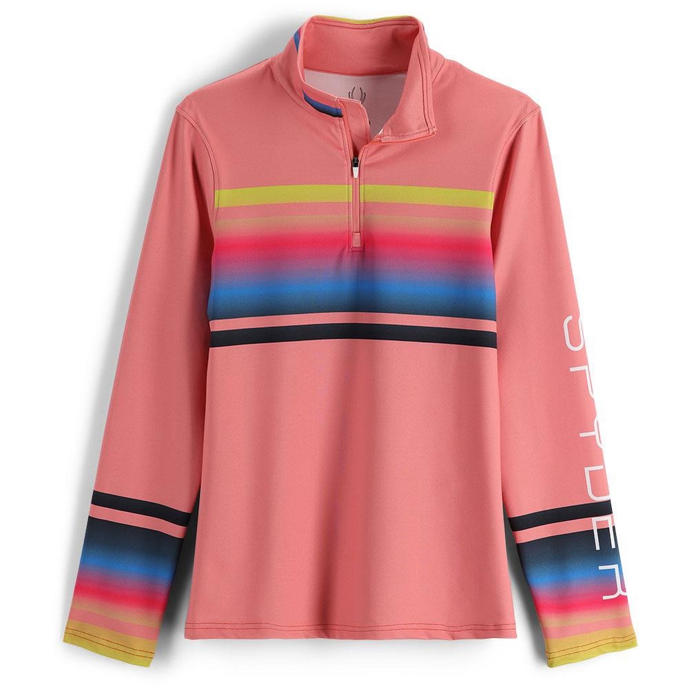 SPYDER Women’s Pink Ombre Zip Neck NWT